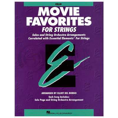 弦乐的基本要素 电影音乐 大提琴教材 海伦德原版进口乐谱书 ESSENTIAL ELEMENTS MOVIE FAVORITES FOR STRINGS HL00868022