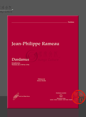 拉莫 达耳达诺斯 RCT 35A 35B 一个序幕和五幕悲歌剧 总谱 骑熊士原版乐谱书 Rameau Dardanus Score BA8899