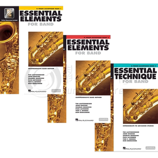 管乐的基本要素 降B调次中音萨克斯教材 全套共一至三卷 附在线音乐 海伦德乐谱书 Essential Elements Eb TenorSaxophone Vol1-3