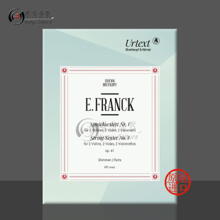 第一弦乐六重奏 大熊原版 分谱 弗兰克 Eduard Flat No1 Op41 Sextet String EB32045 Major 乐谱书 降E大调