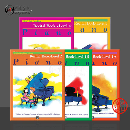 快乐钢琴基础教程 独奏会 钢琴谱 全套1A级至4级 Alfred原版乐谱书 Alfreds Basic Piano Library Recital Book