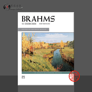 Alfred原版 乐谱书 钢琴练习曲 2595 Piano 51首 Exercises 勃拉姆斯 Brahms