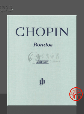 肖邦 回旋曲集 钢琴独奏 带指法 精装硬壳 德国亨乐henle原版进口乐谱书 CHOPIN Rondos Piano solo HN885