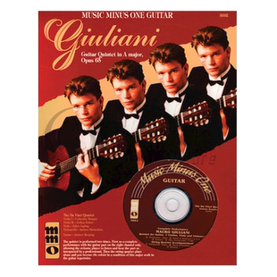 莫罗 朱利亚尼 A大调吉他五重奏OP65 附CD MMO原版进口乐谱书 MAURO GIULIANI GUITAR QUINTET IN A MAJOR HL00400400