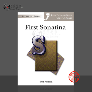 费舍尔原版 P3201 Major First C大调第一钢琴小奏鸣曲 Fischer Sonatina Lynn 乐谱书 奥尔森 Freeman Olson
