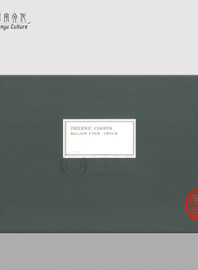 肖邦 叙事曲 F大调 Op38 手稿影印件 亨乐原版乐谱书 Chopin Ballade in F Major HN3212