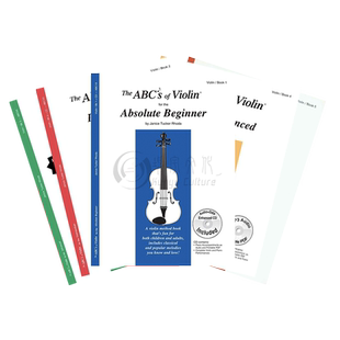 ABC小提琴教材 塔克 罗达 附在线音频 全套共一至五卷 费舍尔原版乐谱 Rhoda The ABC's of Violin Vol 1- 5 (Budding Virtuoso)