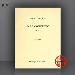 Concerto Score 进口乐谱书 竖琴协奏曲 GINASTERA HL48009768 Harpe 博浩原版 Op25 Pour BH6400128