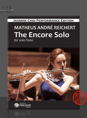 雷切特 长笛独奏返场曲 单曲4页 费舍尔原版乐谱书 Carl Fisher Reichert The Encore Solo Flute 114-41946