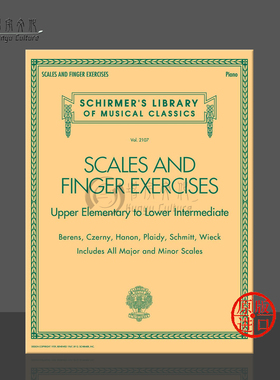 音阶和手指练习 钢琴独奏 希尔默 原版乐谱书 various Scales and Finger Exercises HL 50499878