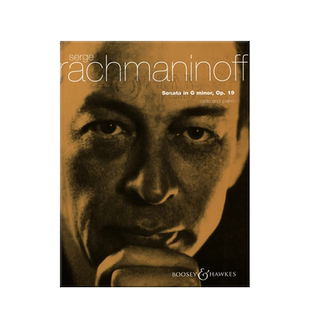 拉赫玛尼诺夫 大提琴奏鸣曲 G小调 op19 带钢伴 博浩原版乐谱书 Rachmaninoff Sonata in G Minor cello and piano BH1200107