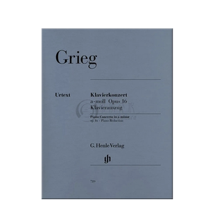 格里格 钢琴协奏曲A小调 op16 双钢琴 带指法 亨乐原版乐谱书 Edvard Grieg Piano Concerto a minor HN 719/EB 10719