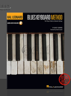 萨蒙 蓝调键盘教材 钢琴教程 含在线音频 海伦德原版乐谱书 Blue mike KEYBOARD METHOD Foreword by Chuck Leavell HL00123363