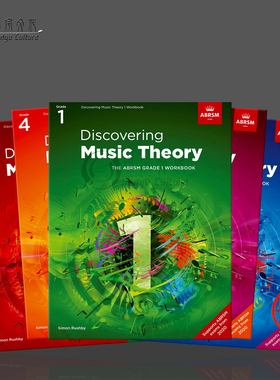 英皇钢琴考级 2020年版发现音乐理论 全套共一至五卷 英文正版乐谱书 Discovering Music Theory The ABRSM Workbook