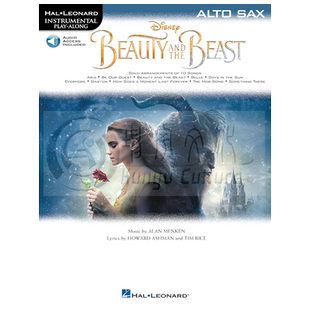 美女与野兽 中音萨克斯独奏 附在线音乐 海伦德原版进口乐谱书 Beauty and the Beast Alto Saxophone HL00236229