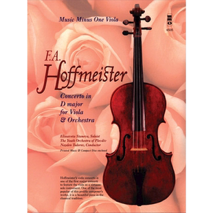 霍夫迈斯特 D大调中提琴协奏曲 附CD MMO原版乐谱书 Hoffmeister Concerto in D Major for Viola and Orchestra HL00400511