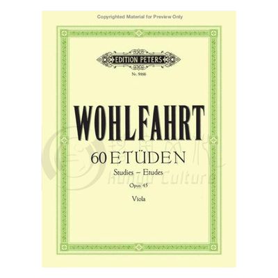 沃尔法特中提琴练习曲六十首