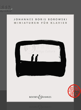 博罗夫斯基 微型作品集 钢琴独奏 博浩原版乐谱书 Borowski Miniatures for Piano BB3490