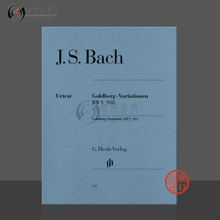 BWV988 HN159 Piano 进口乐谱 促销 巴赫哥德堡变奏曲 Bach 净版 钢琴独奏 Variations 带指法 Goldberg 亨乐Henle原版