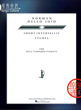 短小练习曲集 诺曼 德洛 乔约 钢琴独奏谱 海伦德原版乐谱书 Norman Dello Joio Short Intervallic Etudes HL50488940