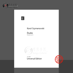 乐谱书 Szymanowski piano 钢琴练习曲op33 UE6998 for 维也纳UE原版 Studies 席曼诺夫斯基 Karol