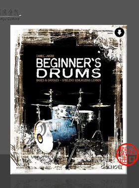初学者的鼓 打击乐器 雅各比丹尼尔 附CD 德国朔特原版进口乐谱书 Daniel Jakobi Beginners Drums percussion ED20987