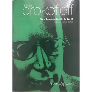 普罗科菲耶夫 第二钢琴协奏曲 G小调 op16 双钢琴 英国博浩乐谱书 Prokofiev Piano Concerto in G minor two piano BH300053