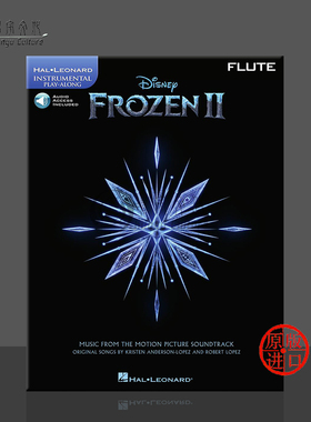 冰雪奇缘2 电影音乐随奏系列 长笛 含在线音频 海伦德原版乐谱书 Instrumental Play Along Disney Froze 2 for Flute HL00329577