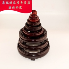 水晶球底座核桃座天然底托实木葫芦1