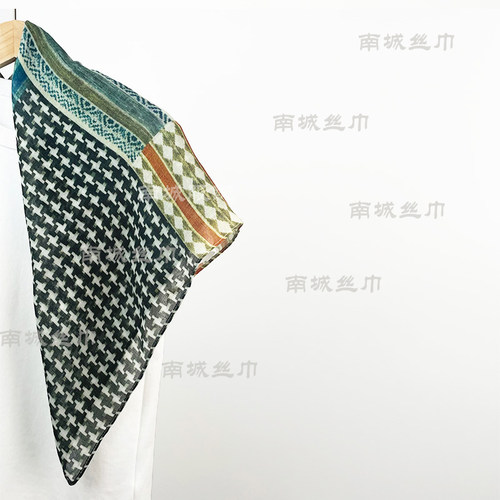 【青石素】2026秋冬新品细绒棉复古文艺百搭洋气爆款65丝巾方巾女
