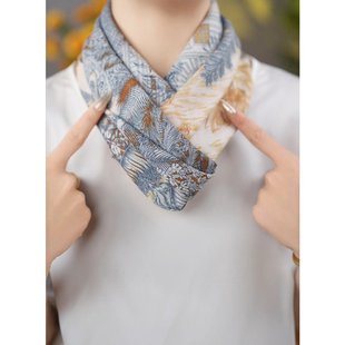 棉洋气方巾丝巾搭配围巾披肩88 2025重磅新款 88CM 雨林福宝