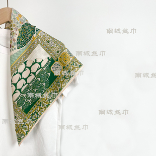 【波斯地毯】2025秋冬新品双面异色丝绒棉磨毛柔软65方巾丝巾搭配