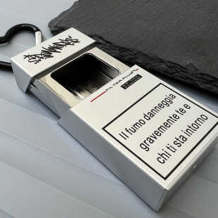 涂鸦款便携烟灰缸包包挂件jennie同款穿搭配件口袋烟盒极繁主义