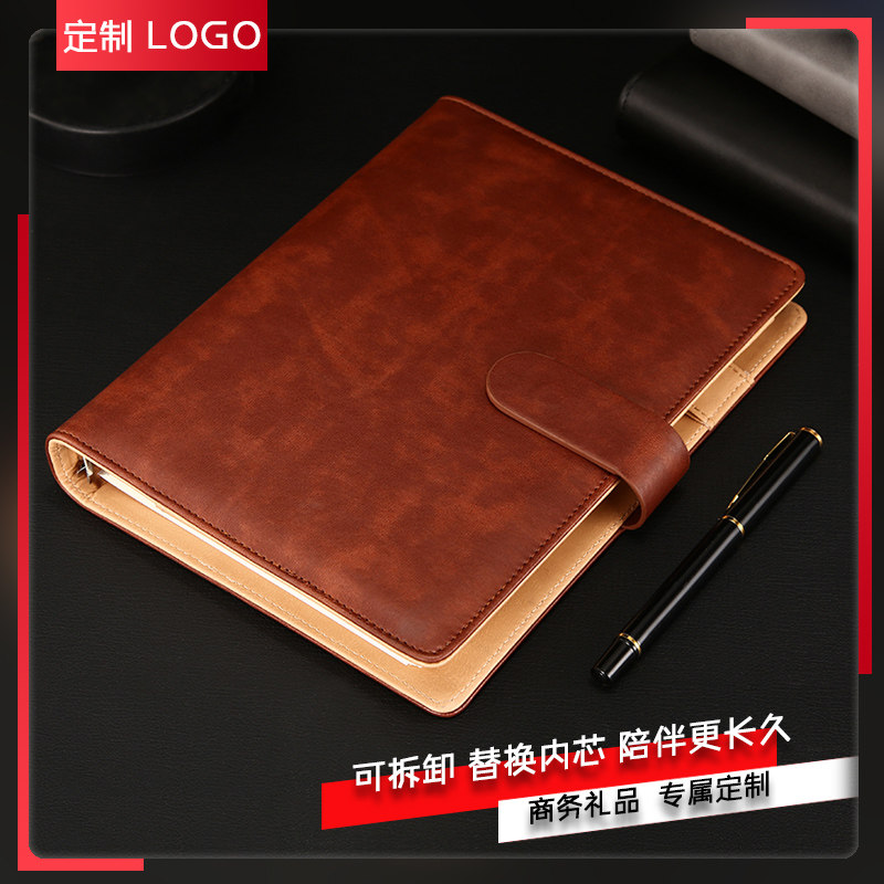 带插袋搭扣礼盒套装商务笔记本
