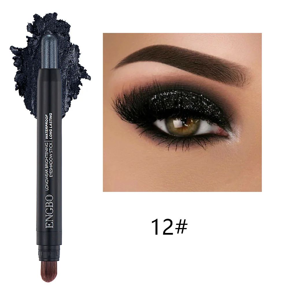 1PC Sexy Black Double Head Glitter Eye Shadow Stick Matte Ey 彩妆/香水/美妆工具 美妆蛋/扑/海绵 原图主图