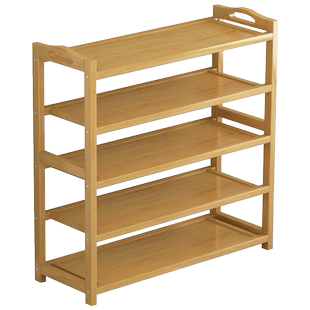 楠竹鞋架子简易多层经济型家用门口宿舍实木客厅收纳置物鞋柜落地