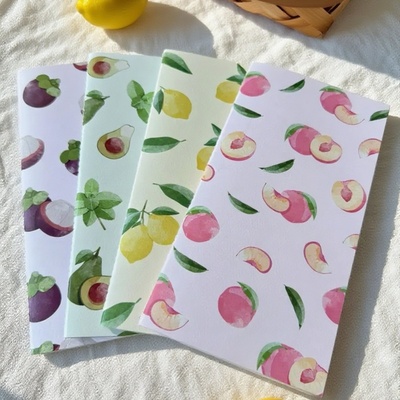 特种纸TN手账本贺友水果系列手账本标准特种纸内芯混合材质空白旅行手账本替芯