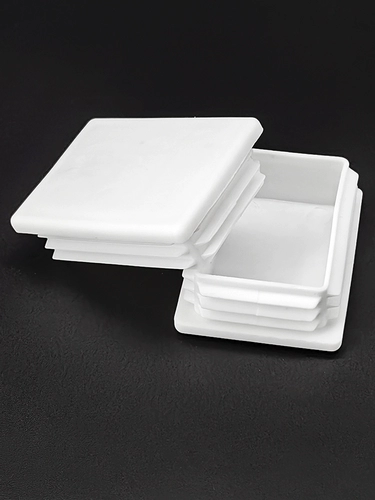 Подключение для презерватива в штекерной подключении квадратной трубки 50*70 квадратная штекер 5x7 см. Бловочный белый белый заблокированный 50x70 Алюминиевая трубка Крышка