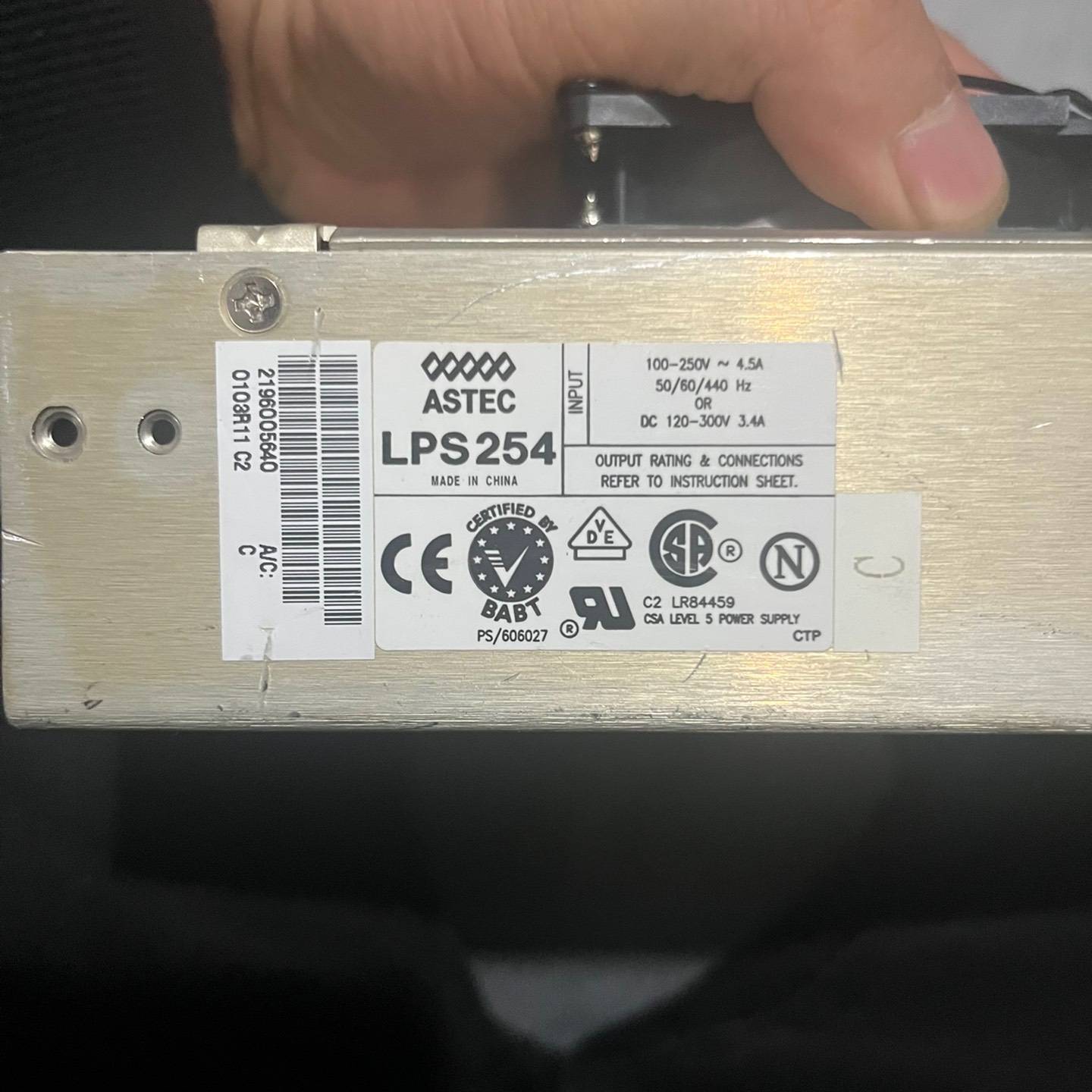 议价LPS254雅达ASTEC电源，，成色如图，实适用