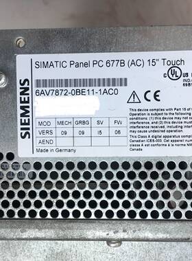 议价6AV7872-0BE11-1AC0 Panel PC适用