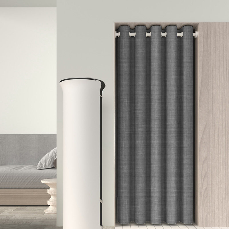 门帘隔断帘免打孔厨房防尘挂帘防风布帘遮挡帘卧室衣帽间冬季保暖