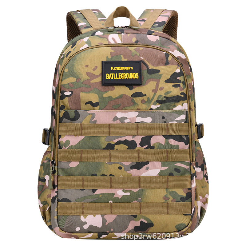 儿童迷彩背包夏令营制作LOGO防水双肩包户外男童中小学生书包轻量