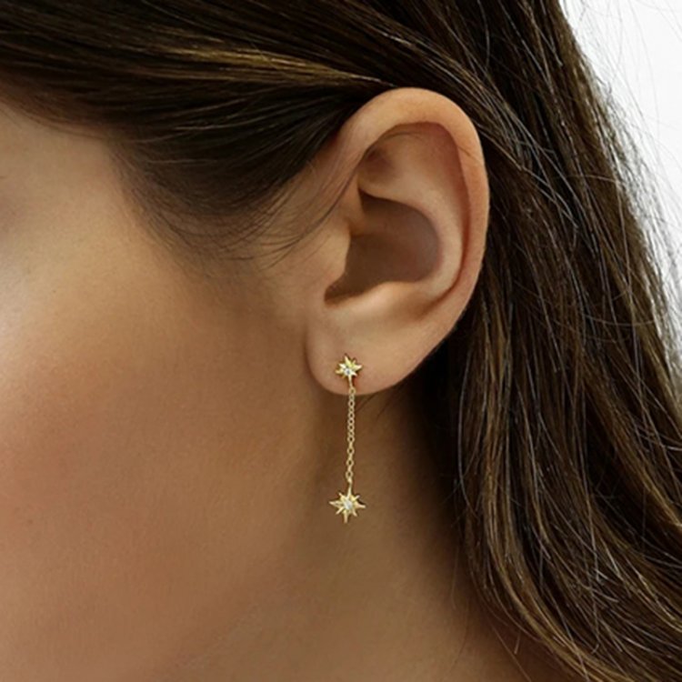 luisa安娜路易莎星星百搭风耳环