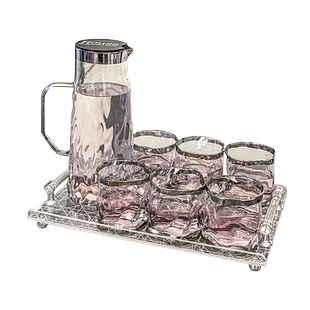 随沐杯子套装水杯家用玻璃杯子茶具客厅待客茶杯茶壶高级感冷水壶