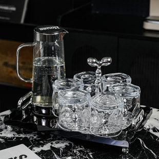 随沐水壶凉水壶冷水壶水杯家用套装2025新款耐热玻璃凉水杯茶杯