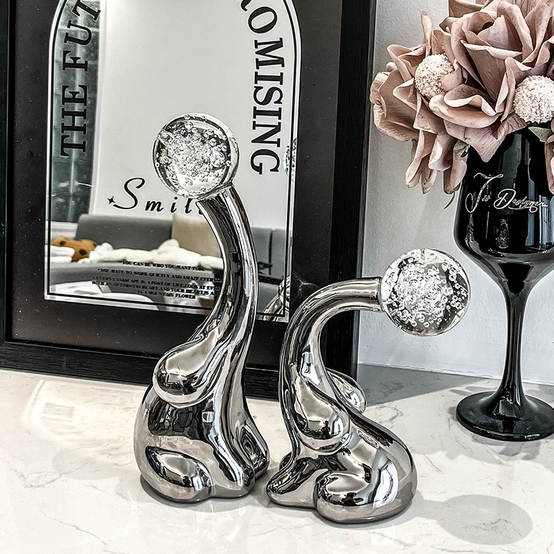 随沐ins玄关电视柜摆件