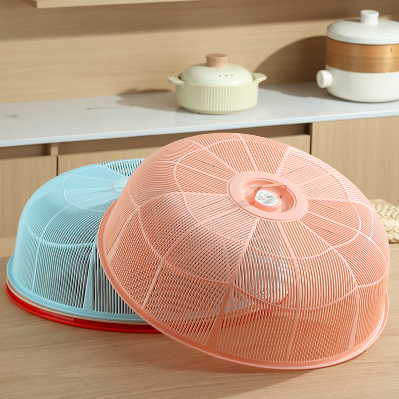 家用圆桌餐桌饭菜罩子塑料饭菜盖防苍蝇正方形塑料长网罩遮菜罩子