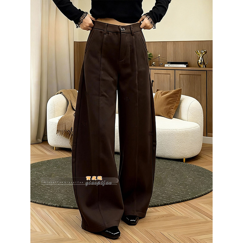 梨形身材宽松百搭阔腿休闲裤2026春季通勤显瘦微胖大码直筒长裤女,女装/女士精品,休闲裤,淘宝优惠券,粉丝福利购,淘宝优惠卷