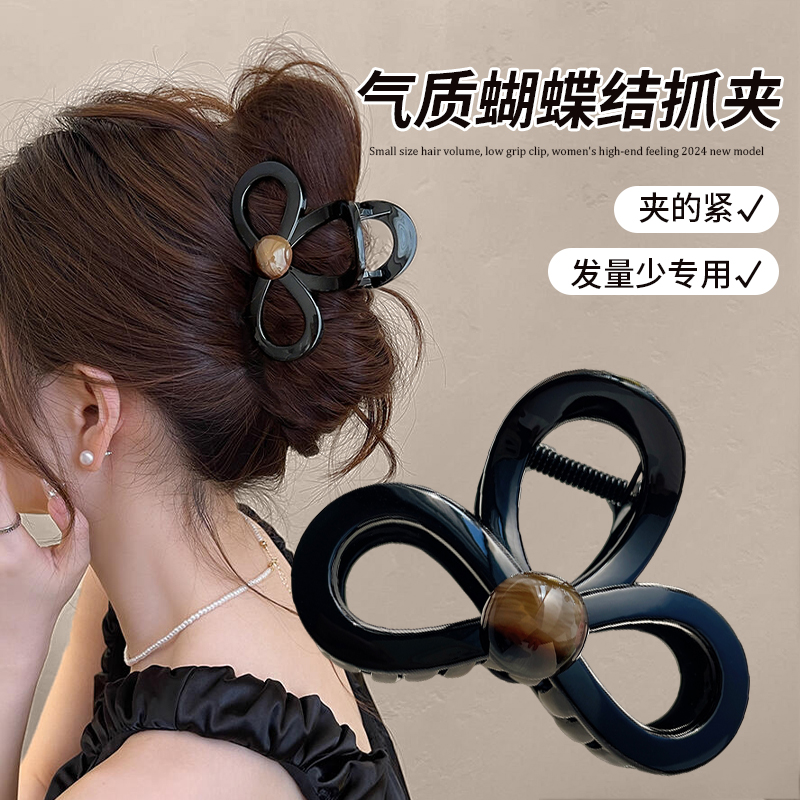 简约百搭小号抓夹发量少发夹~
