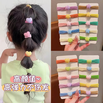 彩色发圈儿童女扎头发皮筋~